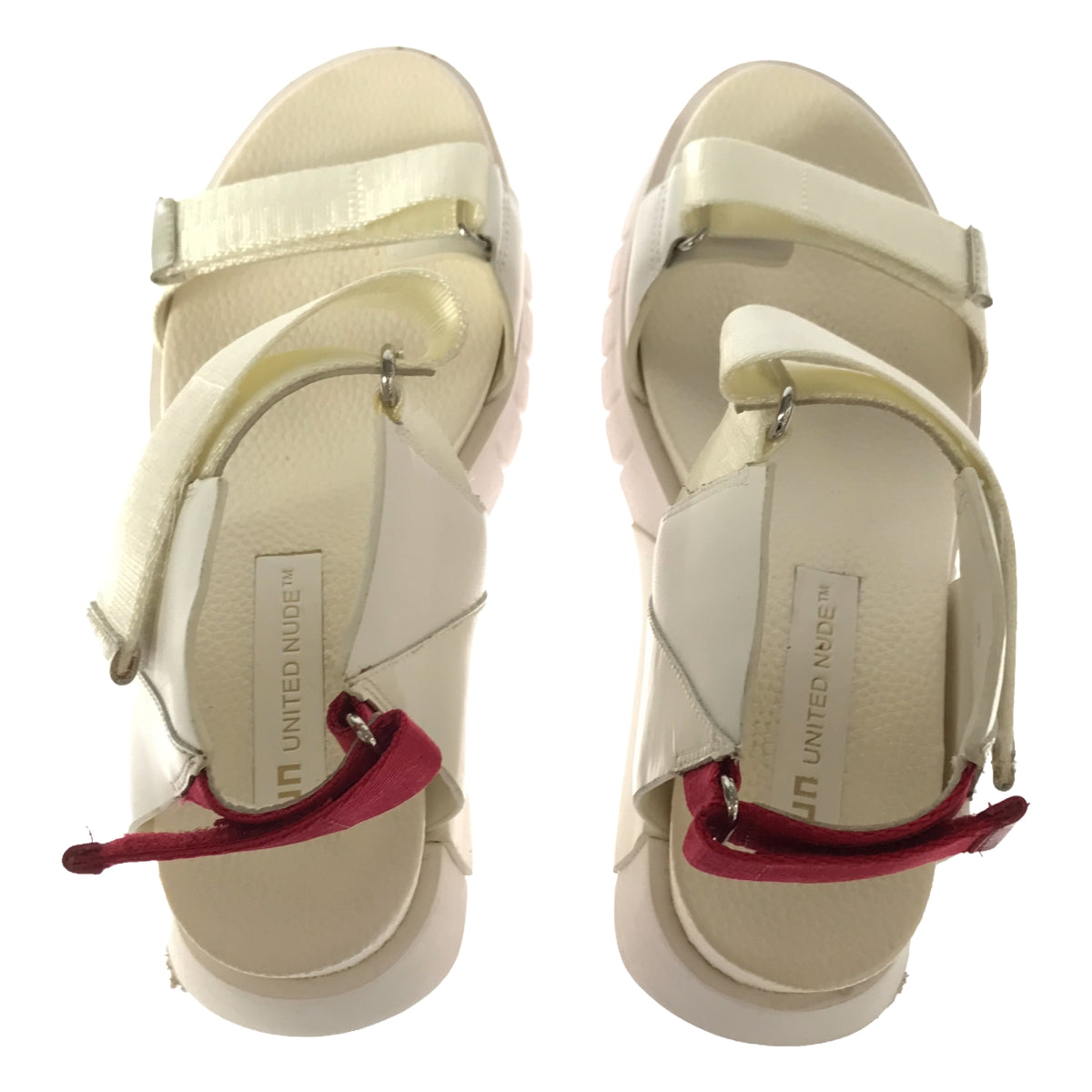 UNITED NUDE / United Nude | Delta Run Volume Sole Sandals | 38 | White/Red Pink | Women's