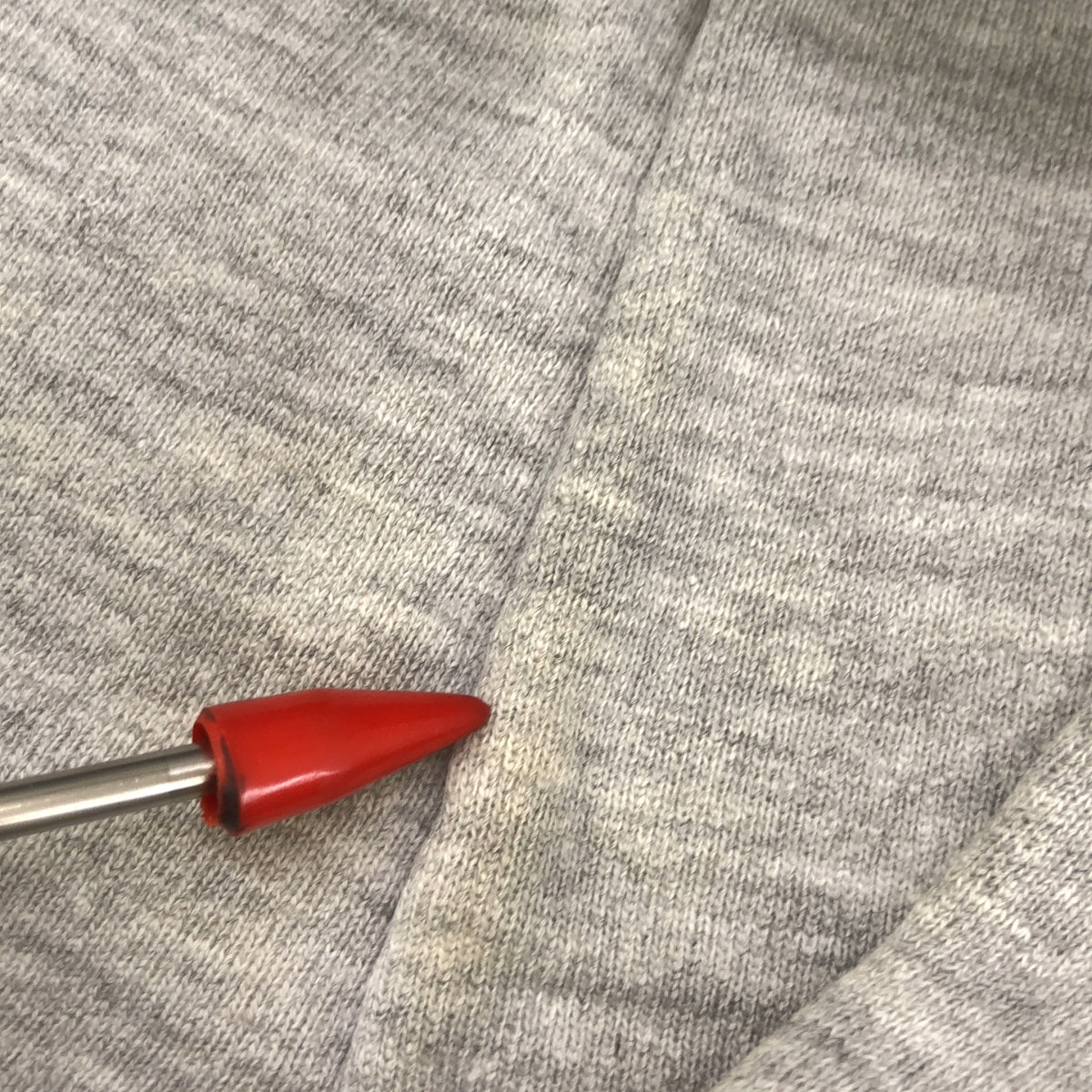 冠軍 / 冠軍 | 80 年代復古 Tricot Tag 三層印花反向編織連帽套頭派克大衣 | L |灰色 |男士