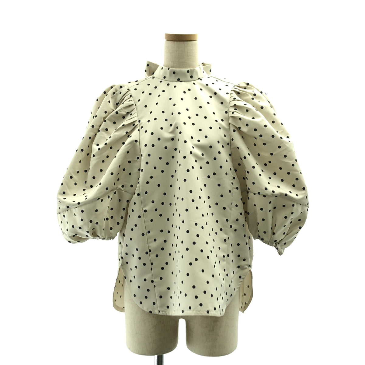 aLORS / アロー | Eva ドット パフスリーブ ブラウス シャツ | S-M | レディース