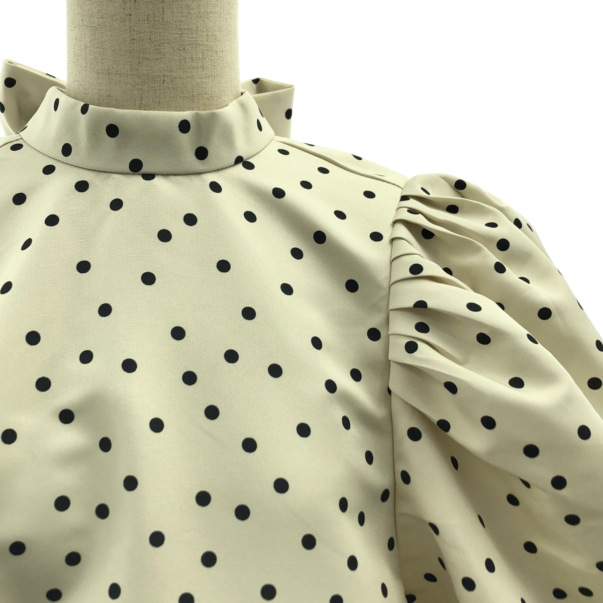 aLORS / アロー | Eva ドット パフスリーブ ブラウス シャツ | S-M | レディース