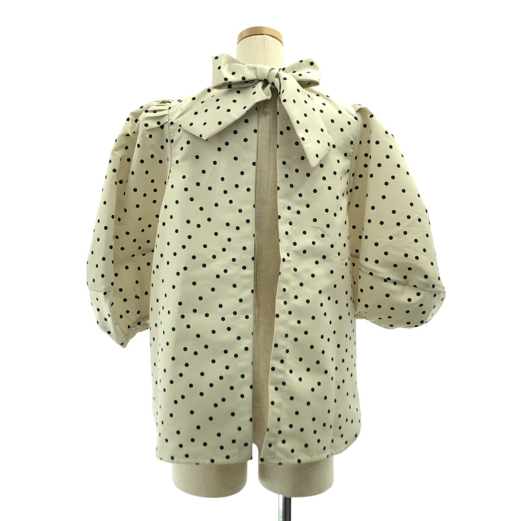 aLORS / アロー | Eva ドット パフスリーブ ブラウス シャツ | S-M | レディース