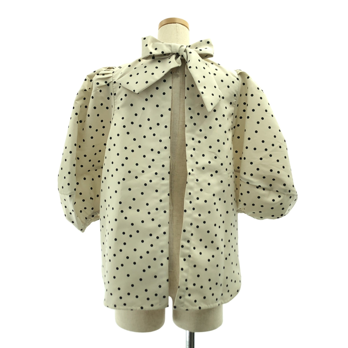 aLORS / アロー | Eva ドット パフスリーブ ブラウス シャツ | S-M | レディース