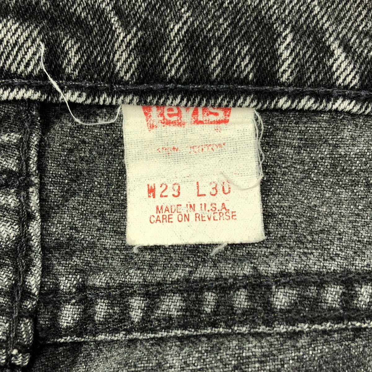 Levi's / 리바이스 | 1990s 빈티지 505 블랙 데님 팬츠 각인 532 | W29 L30 | 블랙 | 남성