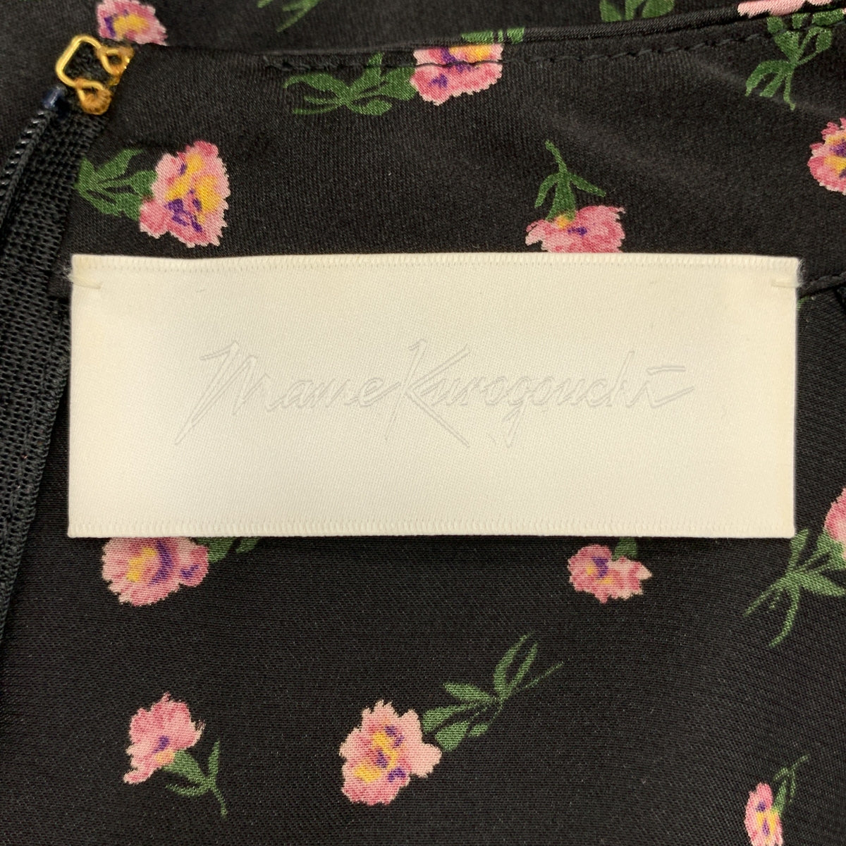 Mame Kurogouchi / マメクロゴウチ | Floral Printed Cotton Dress / 総柄 プリーツ ボリューム ドレス ワンピース | 1 |