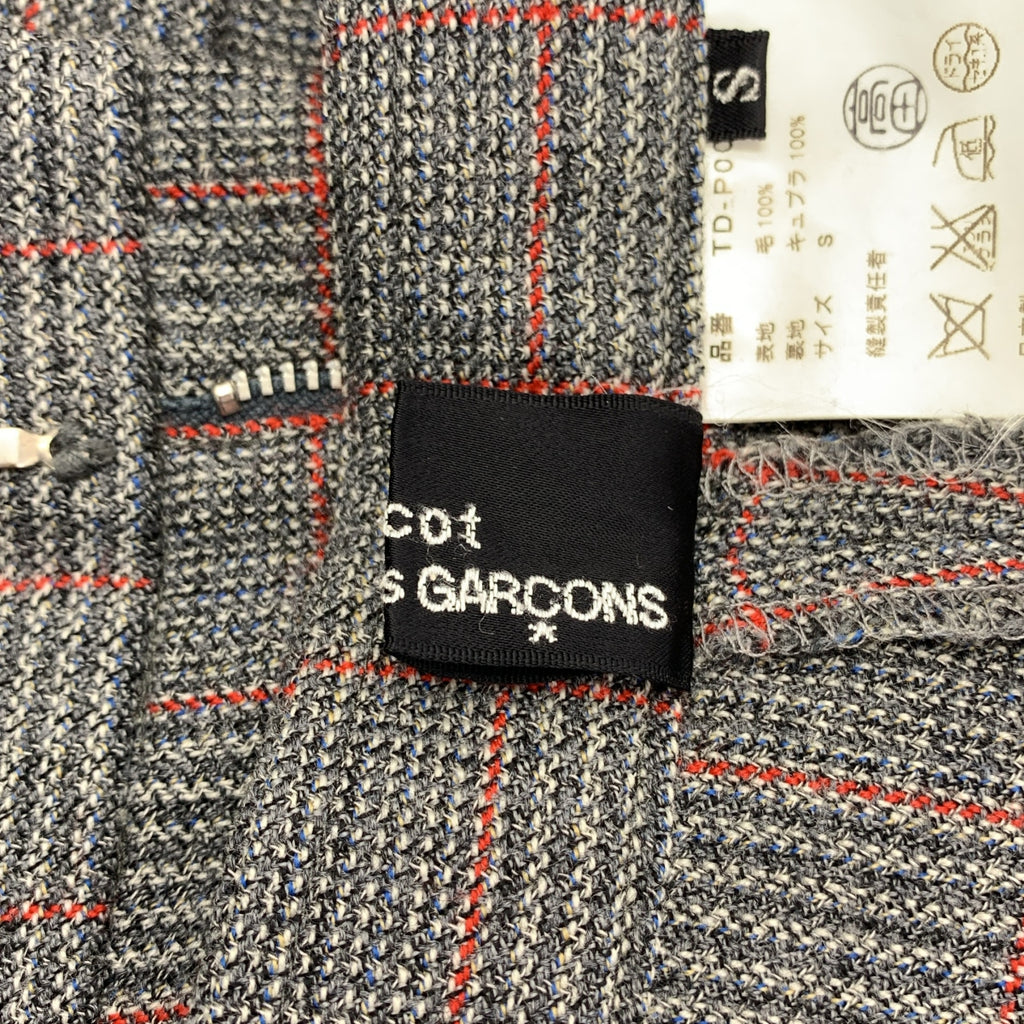 COMME des GARÇONS | 經編布料2001 秋冬 |羊毛格倫格紋休閒褲| SHOPBOP S 號 |