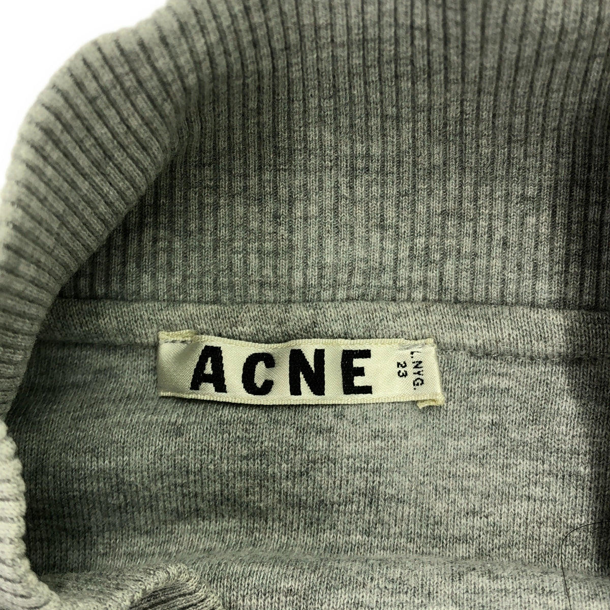 Acne / アクネ | BETA DOUBLE AW13 モックネック スウェット | XS | グレー / ブラウン | レディース Acne / アクネ | BETA DOUBLE AW13 モックネック スウェット
