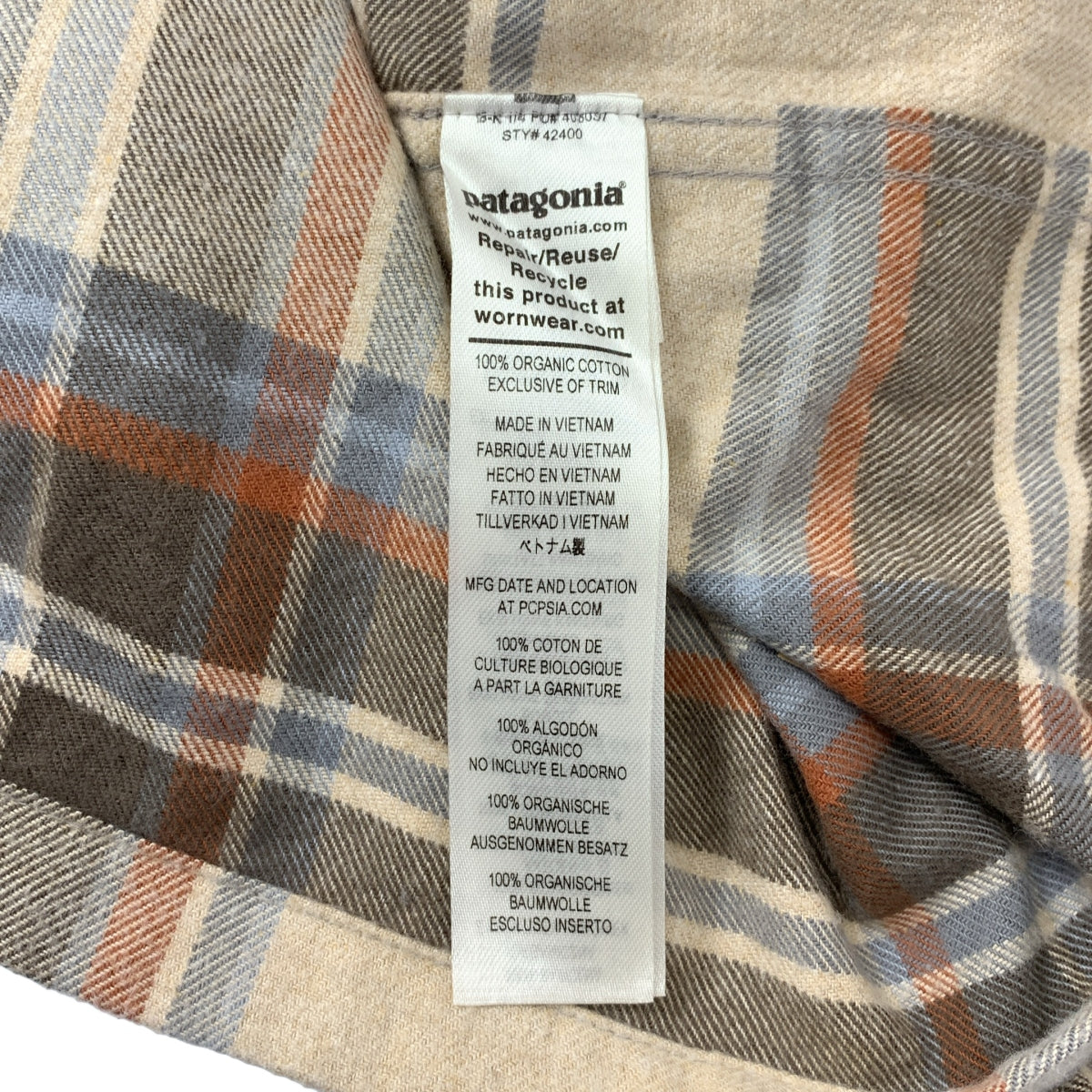 Patagonia / パタゴニア | チェック フィヨルド フランネル シャツ | M |