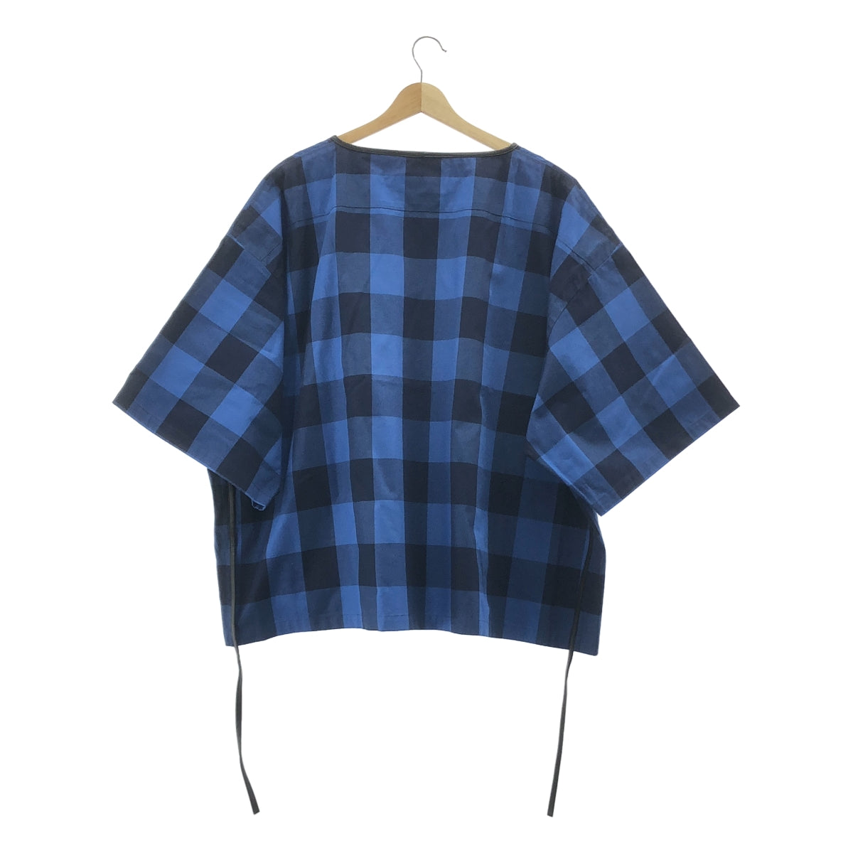 DISCOVERED | HICOUNT 斜紋格紋套頭衫斜紋格紋超大 T 卹 | 尺寸 1 | 男款