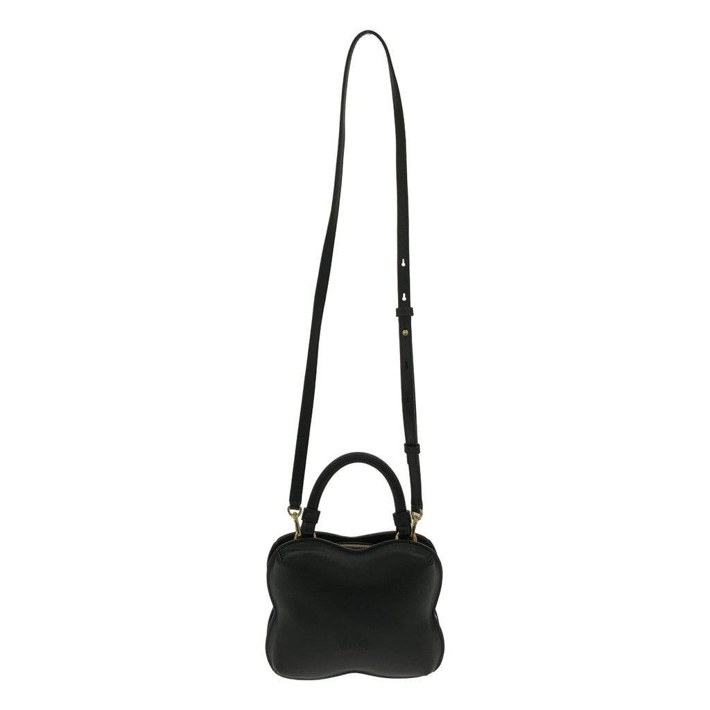 【미품】 Ganni / 가니 | BUTTERFLY CROSSBODY / 나비 크로스바디 2way 숄더 첨부 가죽 핸드백 | one size | 블랙 | 여성