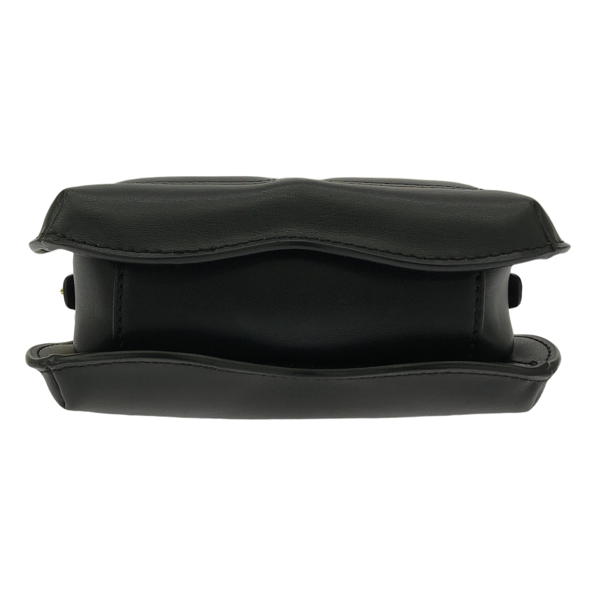 【美品】  Ganni / ガニー | BUTTERFLY CROSSBODY / バタフライ クロスボディ 2way ショルダー付き レザー ハンドバッグ | one size | ブラック | レディース