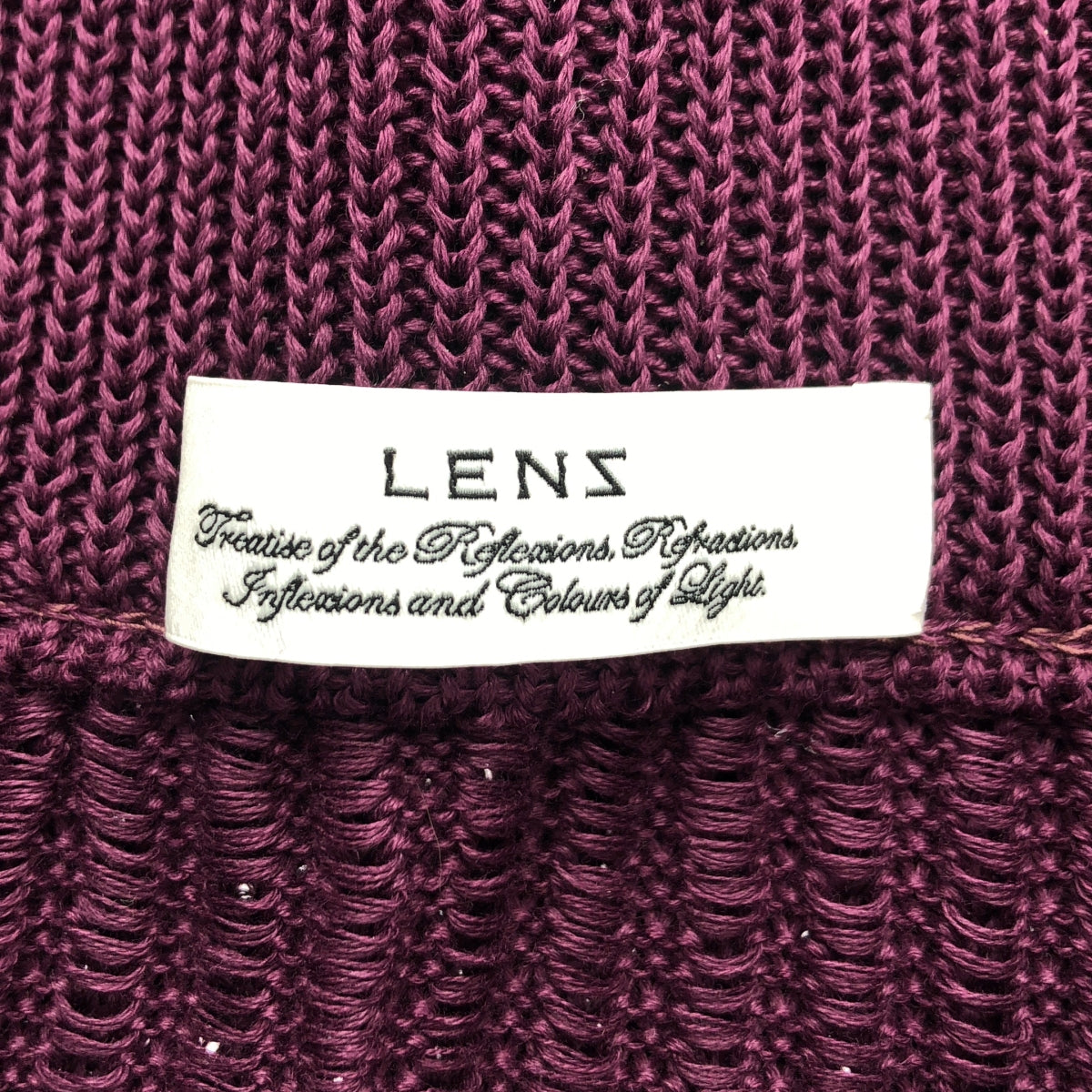 【美品】  LENZ / レンズ | LENZ / レンズ KNIT SKIRT / フリンジ ニット スカート | F | パープル | レディース