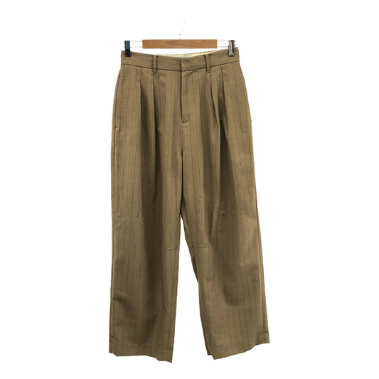 [New] ETRE TOKYO | Tucked semi-wide pants | M | Brown | Women's