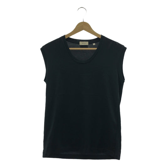 BLAMINK | PRE Logo Patch Sleeveless Crew Neck T-Shirt Cut and Sew | Size 36 | Women's