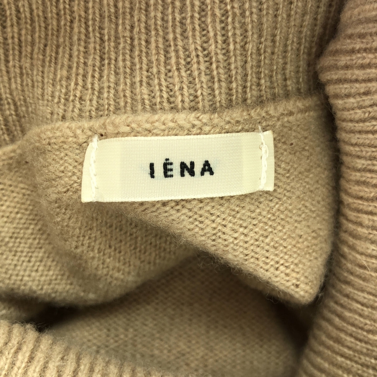 IENA | Cashmere crew neck pullover knit | F | Beige | Women's