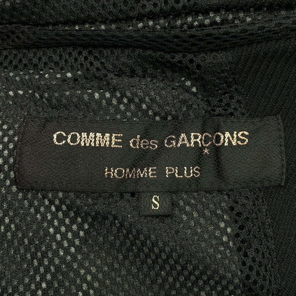 COMME des GARCONS HOMME PLUS / コムデギャルソンオムプリュス | 2005AW | ポリエステル 製品染め 1B シングルブレスト ジャケット / メッシュ総裏地 | S | ブラック | メンズ