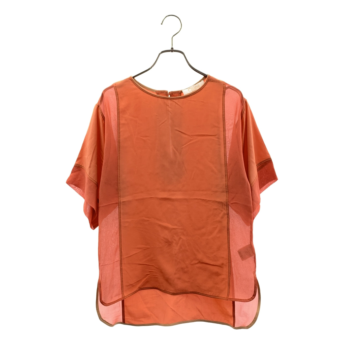 Chloe / 클로이 | silk 100% / 실크 슬릿 블라우스 | XS |