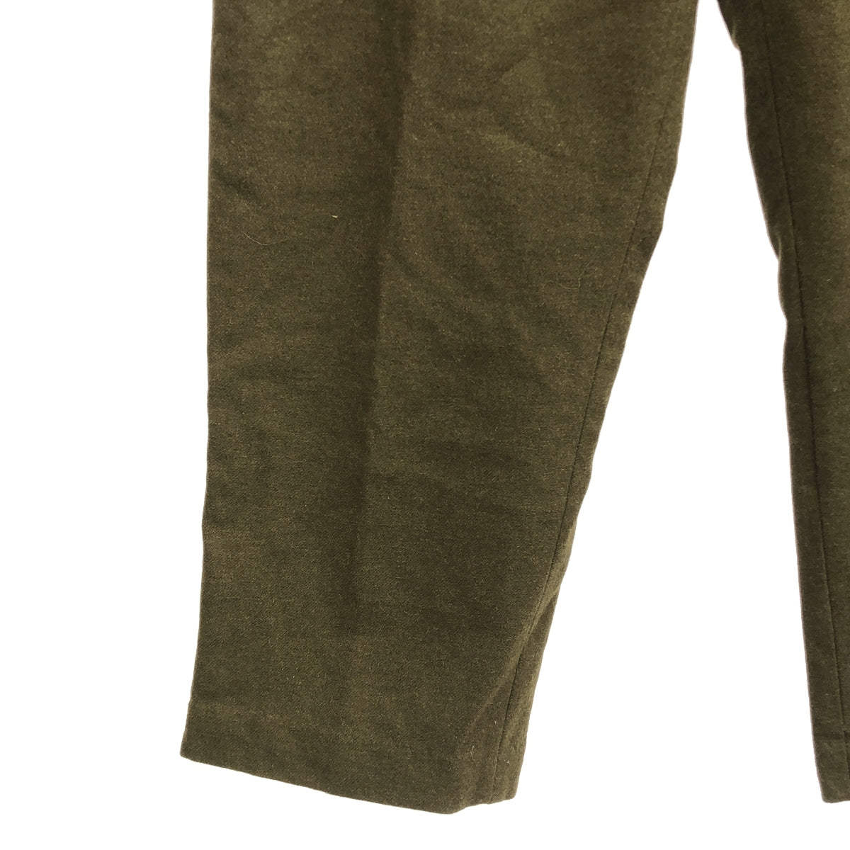 VINTAGE / Vintage clothing | Estimated 1960s ~ FRENCH ARMY / French Army M52 Wool Military Tuck Pants | Size 16 | Olive | Men's