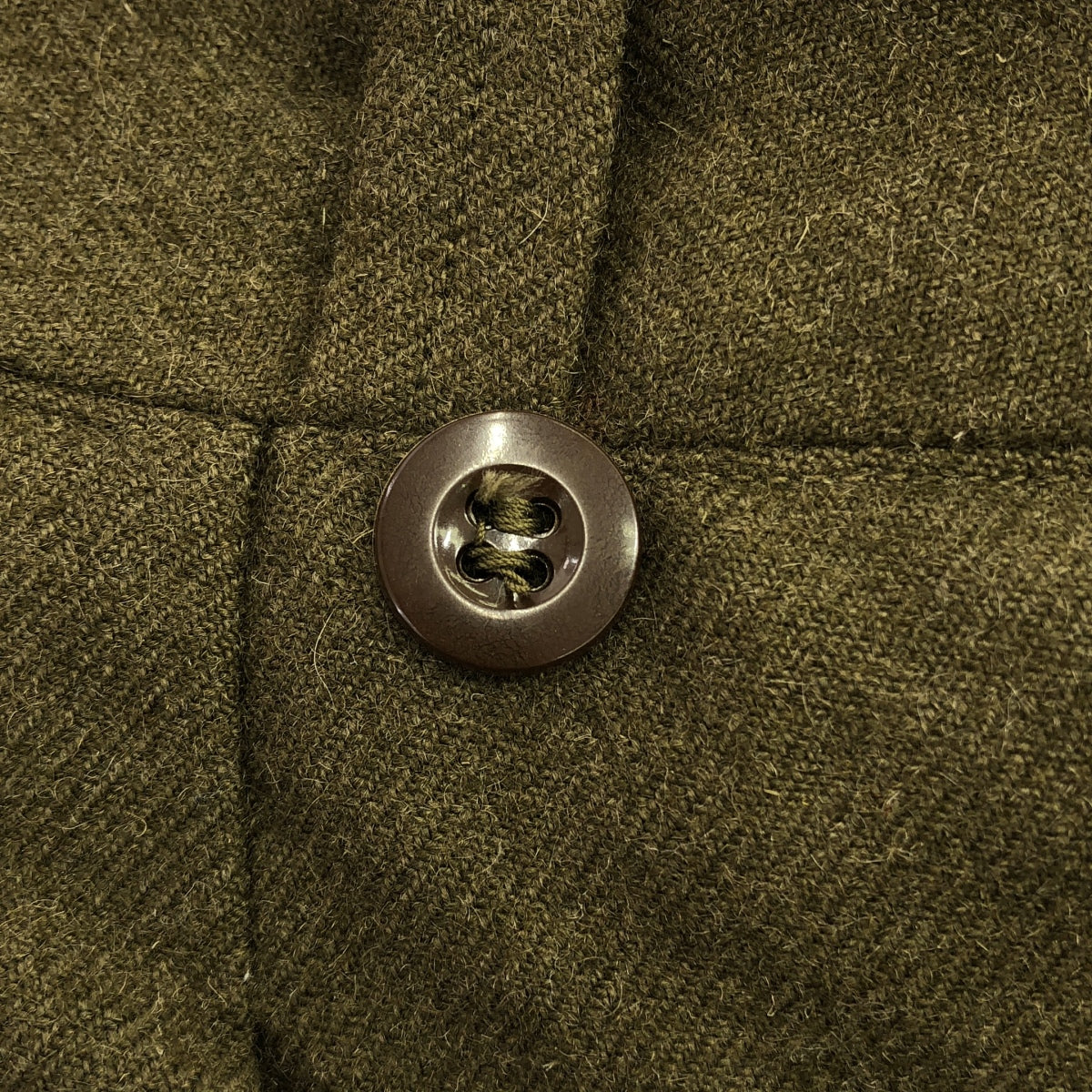 VINTAGE / Vintage clothing | Estimated 1960s ~ FRENCH ARMY / French Army M52 Wool Military Tuck Pants | Size 16 | Olive | Men's