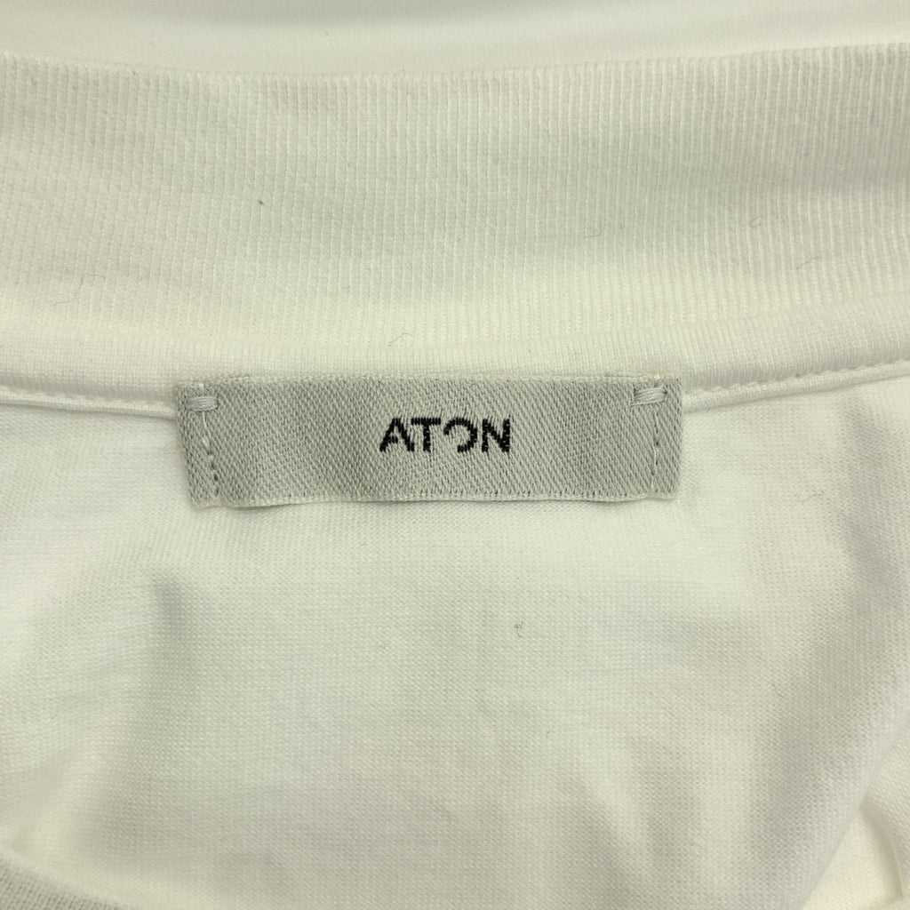 ATON / エイトン | SUVIN 60/2 OVERSIZED T-SHIRT スビンコットン オーバーサイズTシャツ | 01 | レディース