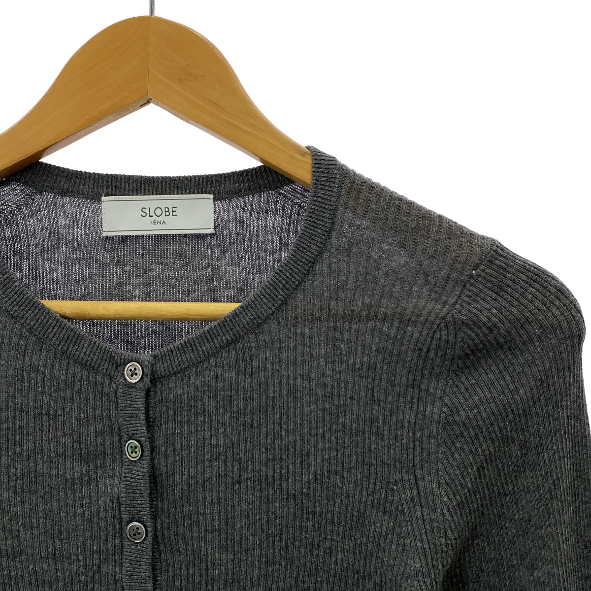 SLOBE IENA | 2024 秋冬 | Suibi 高針亨利衫 | 灰色 | 女款