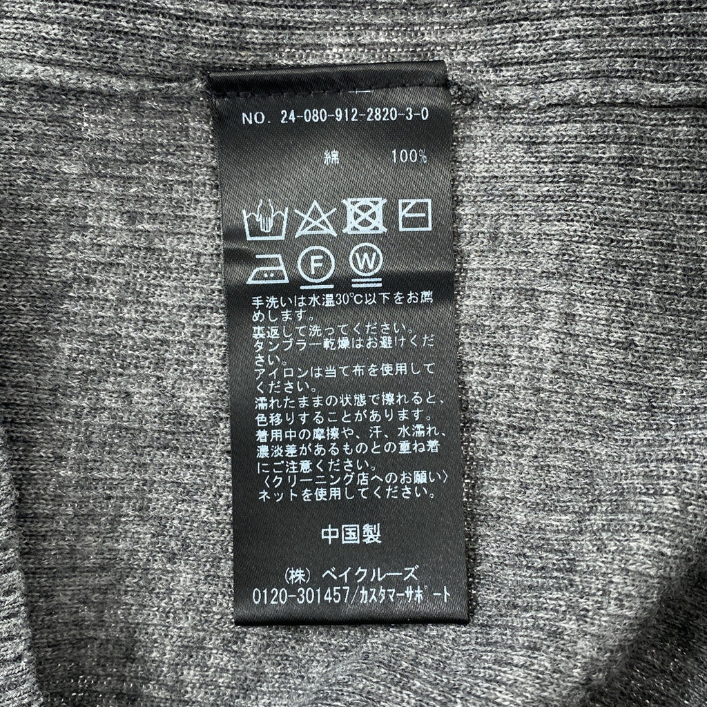 SLOBE IENA | 2024 秋冬 | Suibi 高針亨利衫 | 灰色 | 女款