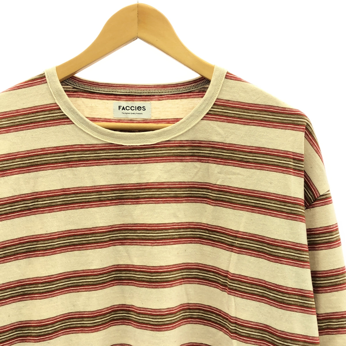 [狀況良好] 傳真 | 2025SS |復古邊框可拆卸袖子 LS 復古邊框可拆卸袖子 T 卹 |尺寸 3 |多色 |男士