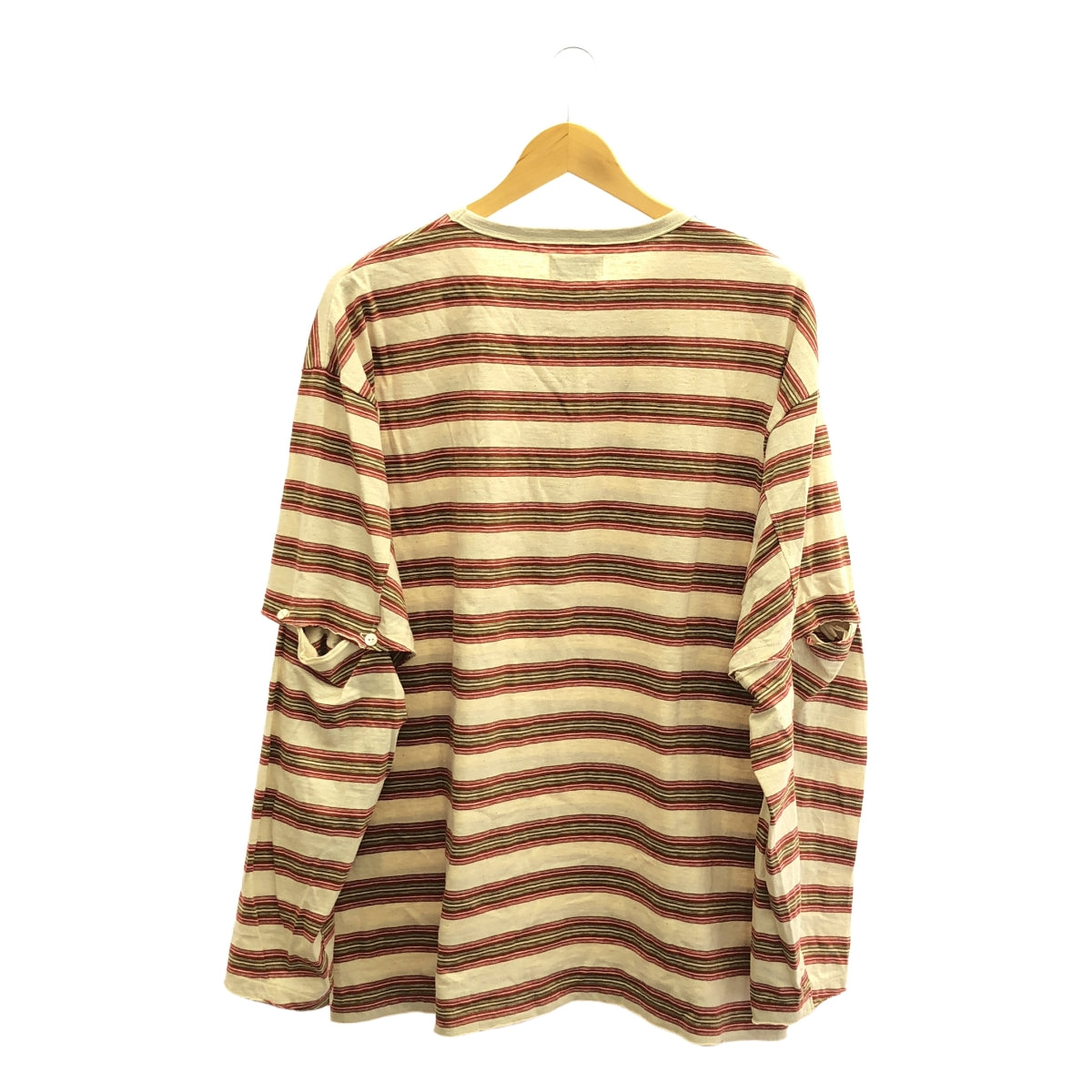 [狀況良好] 傳真 | 2025SS |復古邊框可拆卸袖子 LS 復古邊框可拆卸袖子 T 卹 |尺寸 3 |多色 |男士