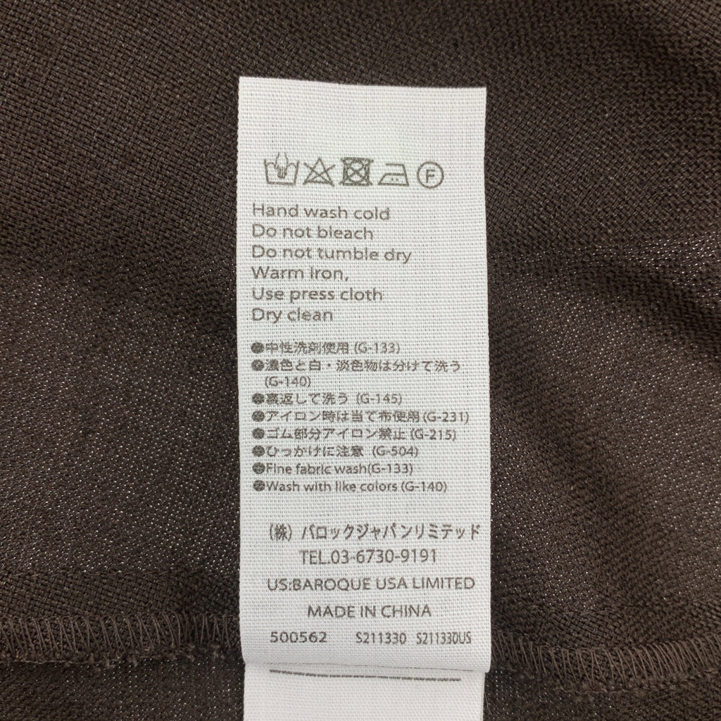 【美品】  ENFOLD / エンフォルド | リネンライク 立体スリーブDRESS ワンピース | 36 | ダークブラウン | レディース
