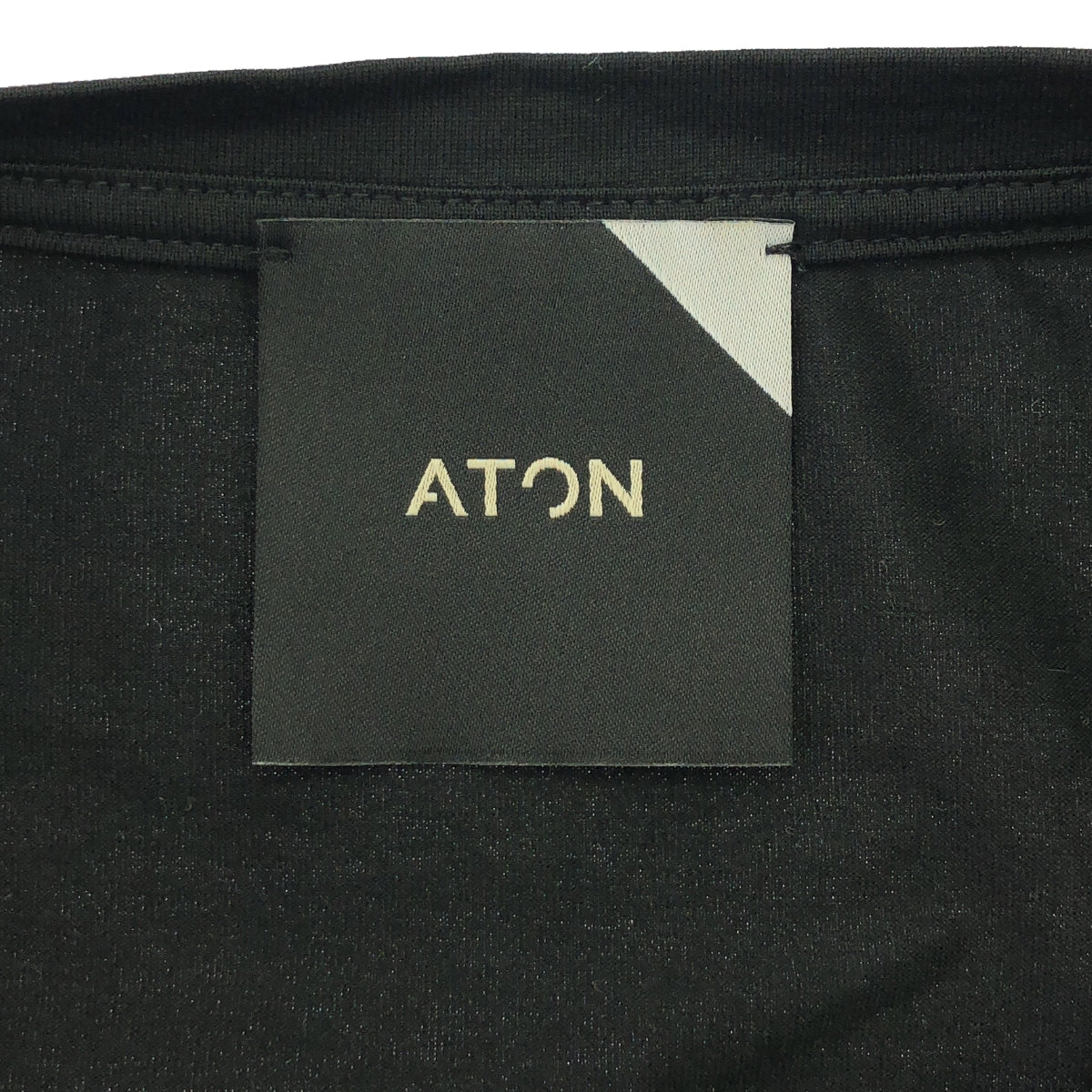 ATON | SUVIN 60/2 Round Hem L/ST Shirt | 02 | Black | Women's