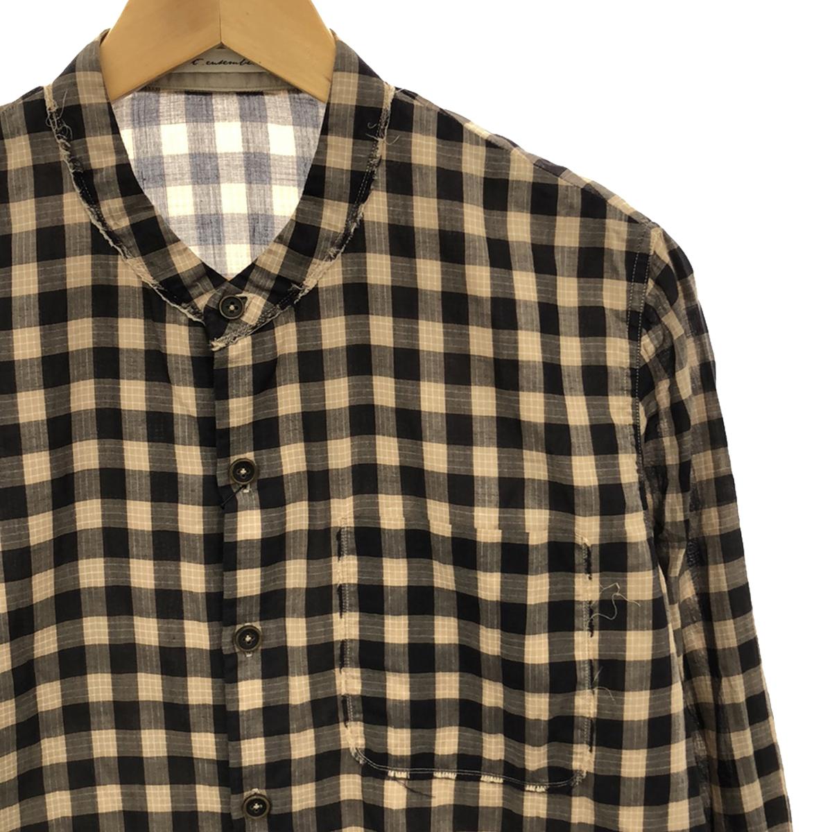 [New] tensemble NY / Tensemble New York | Band collar shirt | XS | Beige | Men's