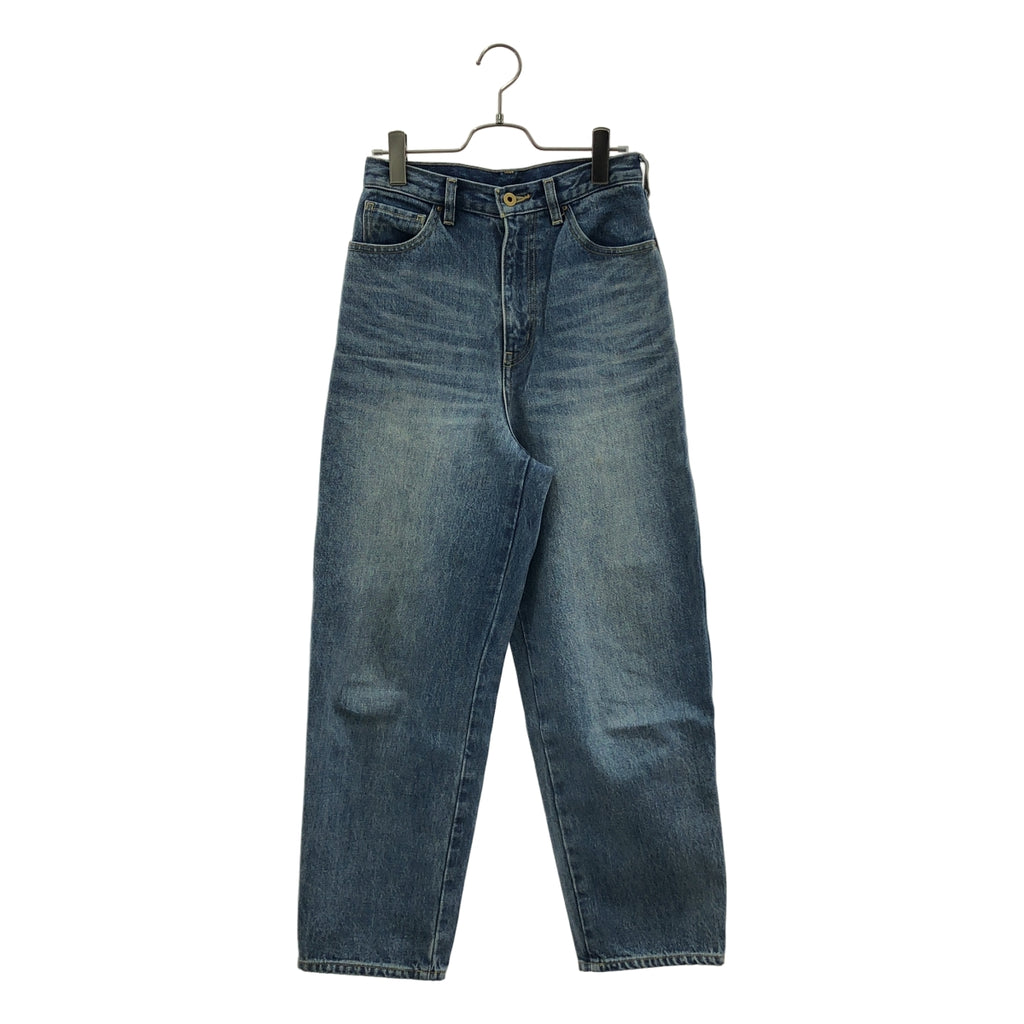 5 1/2 (Five and Half) by Spick &amp; Span / 파이브 앤 하프 바이스 픽 앤 스팬 | 2024SS | CURVE LINE_DENIM / 로고 패치 데님 팬츠 | 27 |