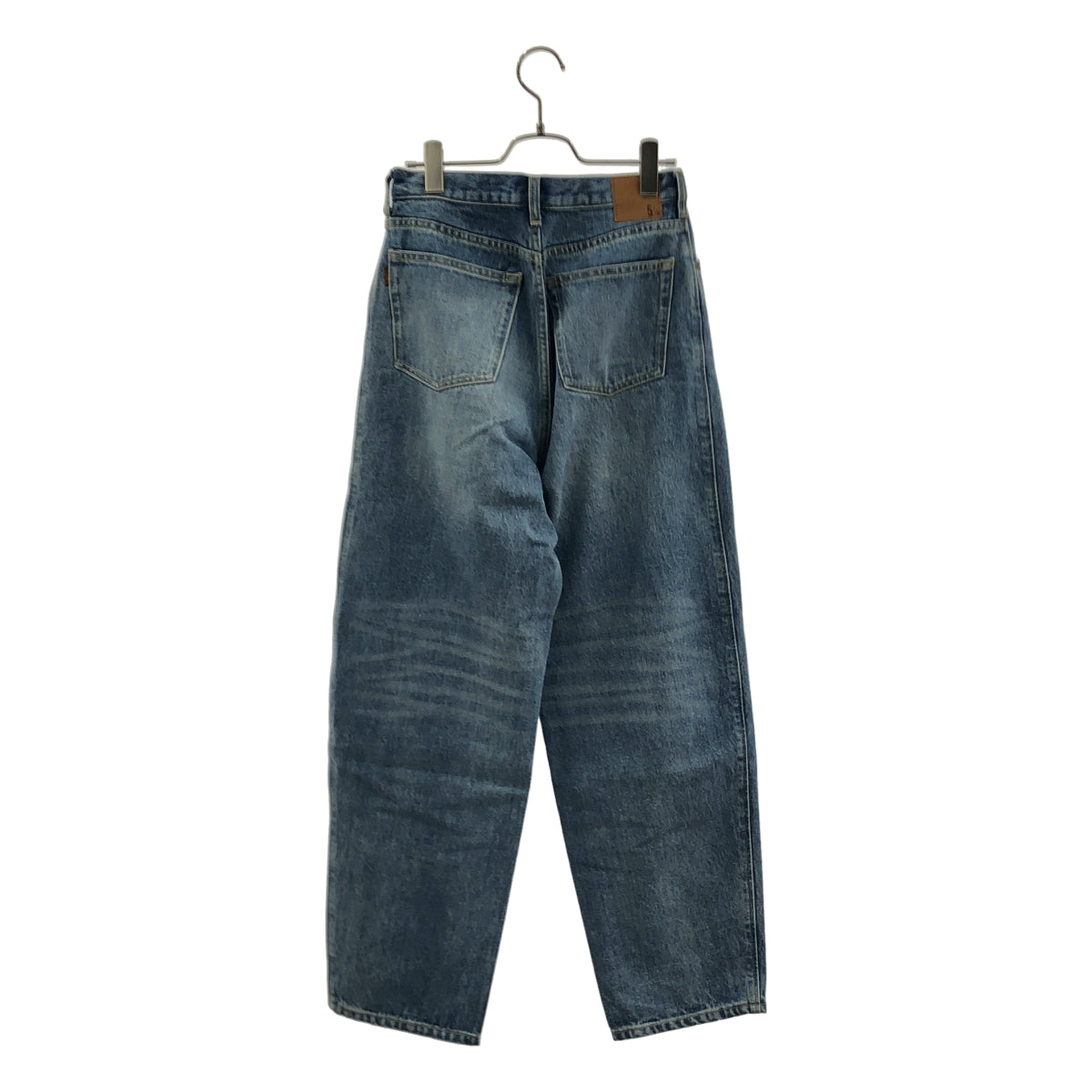 5 1/2 (Five and Half) by Spick &amp; Span / 파이브 앤 하프 바이스 픽 앤 스팬 | 2024SS | CURVE LINE_DENIM / 로고 패치 데님 팬츠 | 27 |