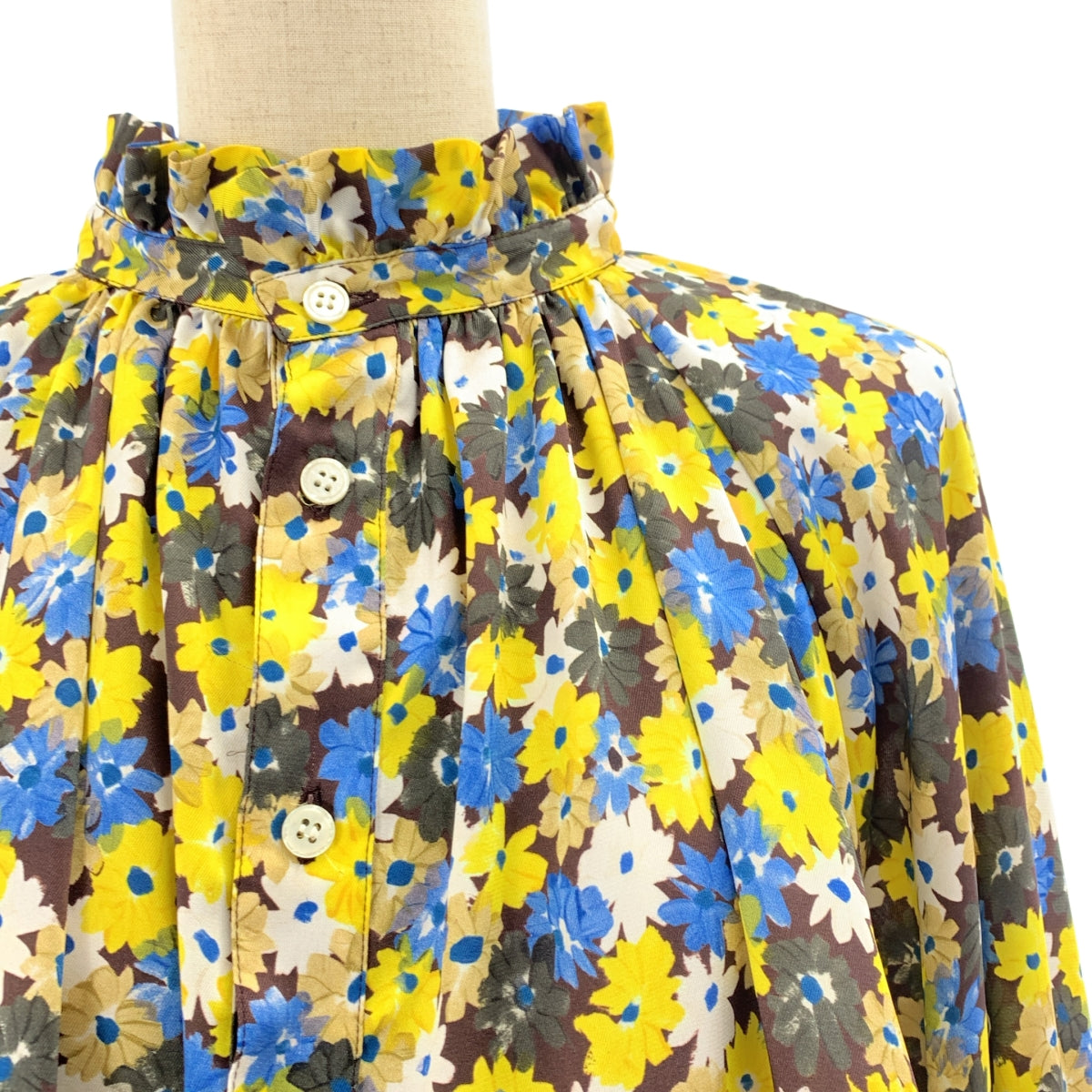 Plan C / 플랑시 | 총 무늬 하이넥 게더