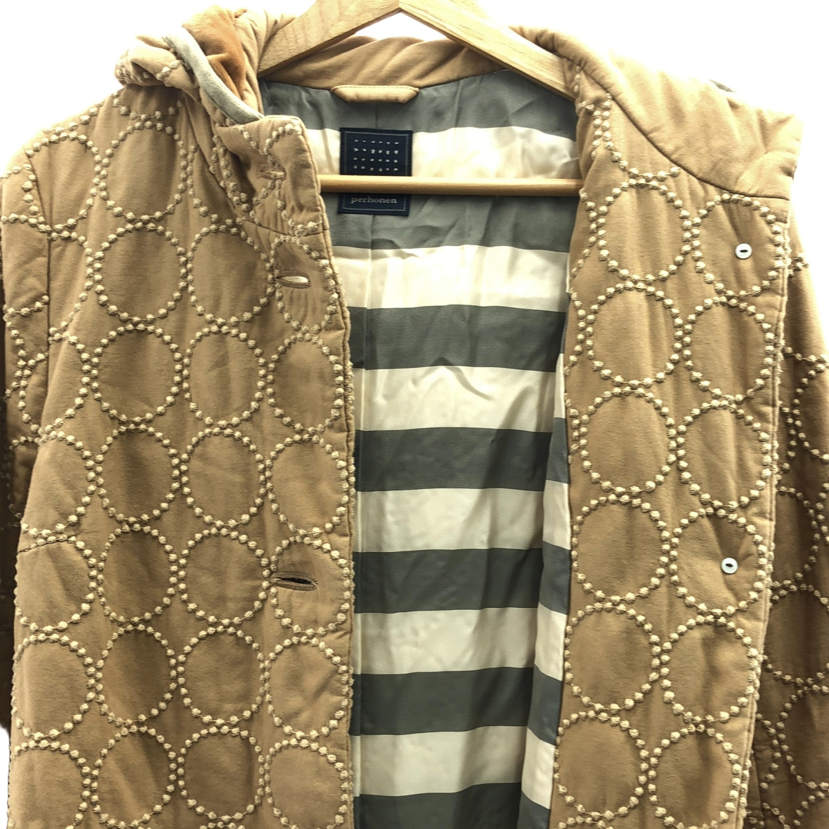 米娜·佩爾霍寧 / 米娜·佩爾霍寧 | 米娜·佩爾霍寧鈴鼓 鈴鼓羽絨連帽外套 | 36 | 36棕色|女性的