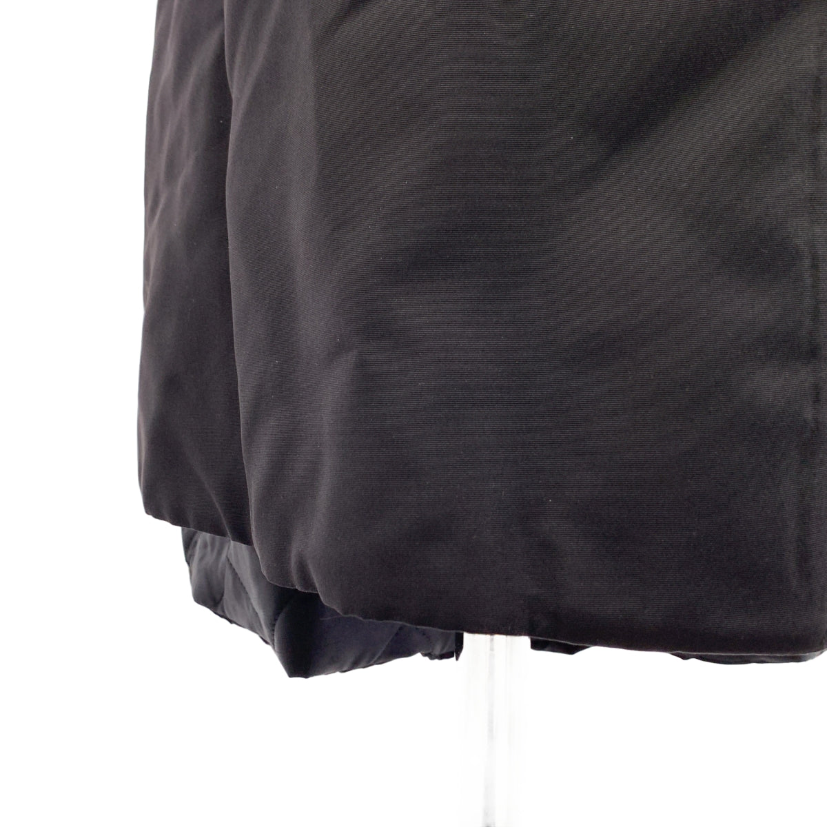 PRADA / 프라다 | 나일론 벨티드 오버코트 후디 / 퀼팅 총 안감 | 36 | 블랙 | 여성