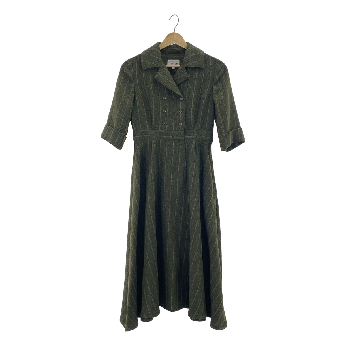 foufou | 開領人字紋連身泳衣 | 0 | 女款