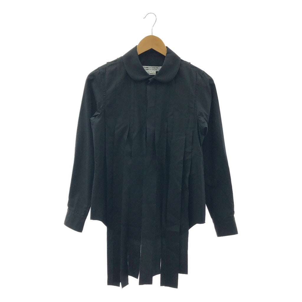 COMME des GARCONS COMME des GARCONS / 콤콤 | 2020AW | 재단 가공 코튼 라운드 컬러 셔츠 | XS |