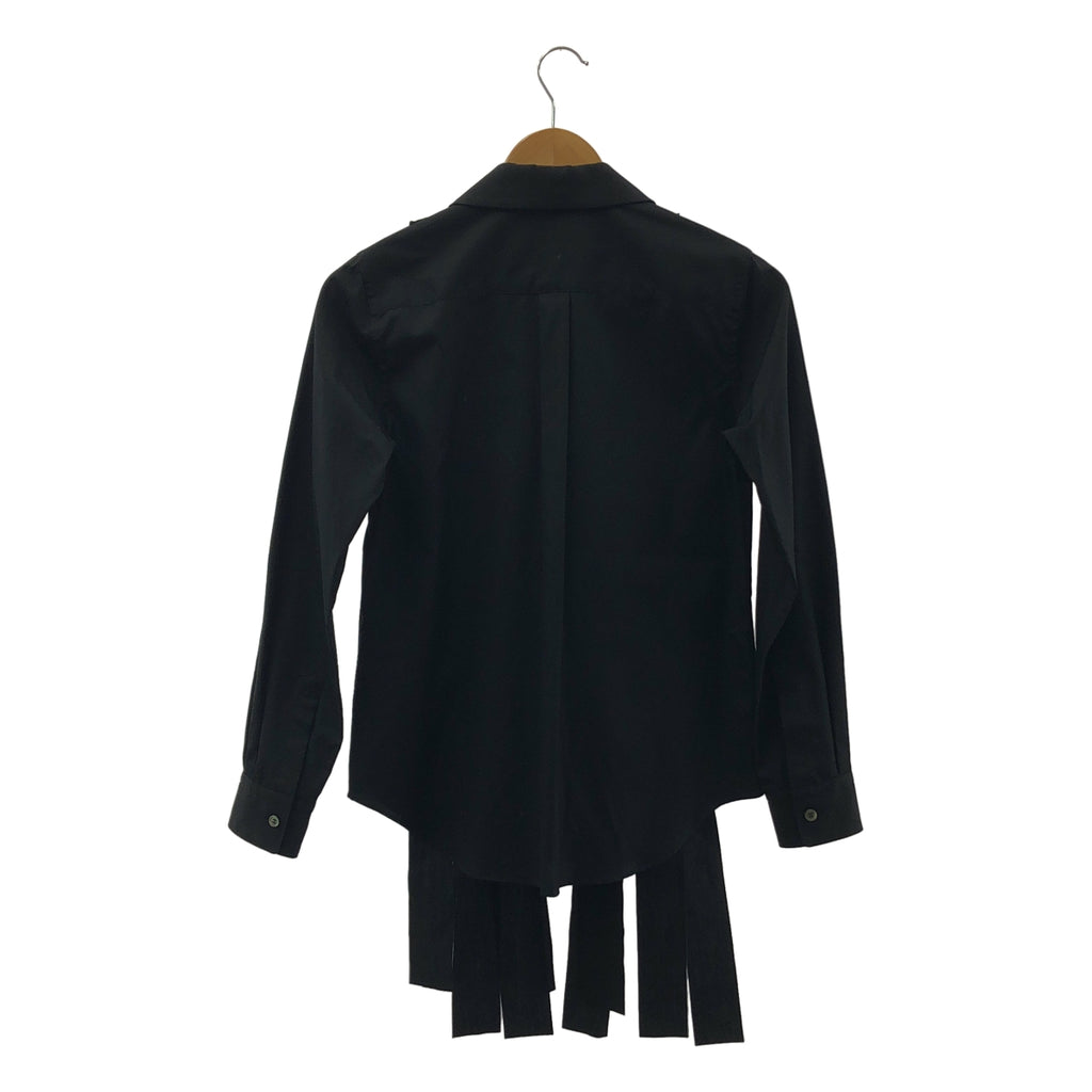 COMME des GARCONS COMME des GARCONS / 콤콤 | 2020AW | 재단 가공 코튼 라운드 컬러 셔츠 | XS |