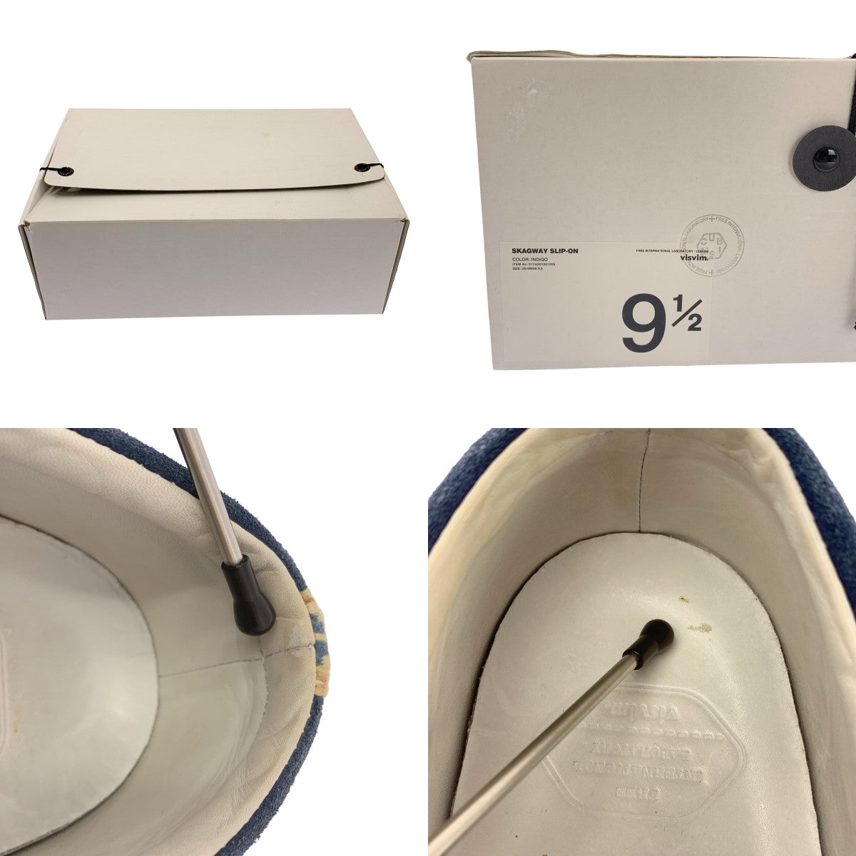 visvim / ビズビム | SKAGWAY SLIP-ON / スカグウェイ デニム スリッポン スニーカー | 9.5 | メンズ