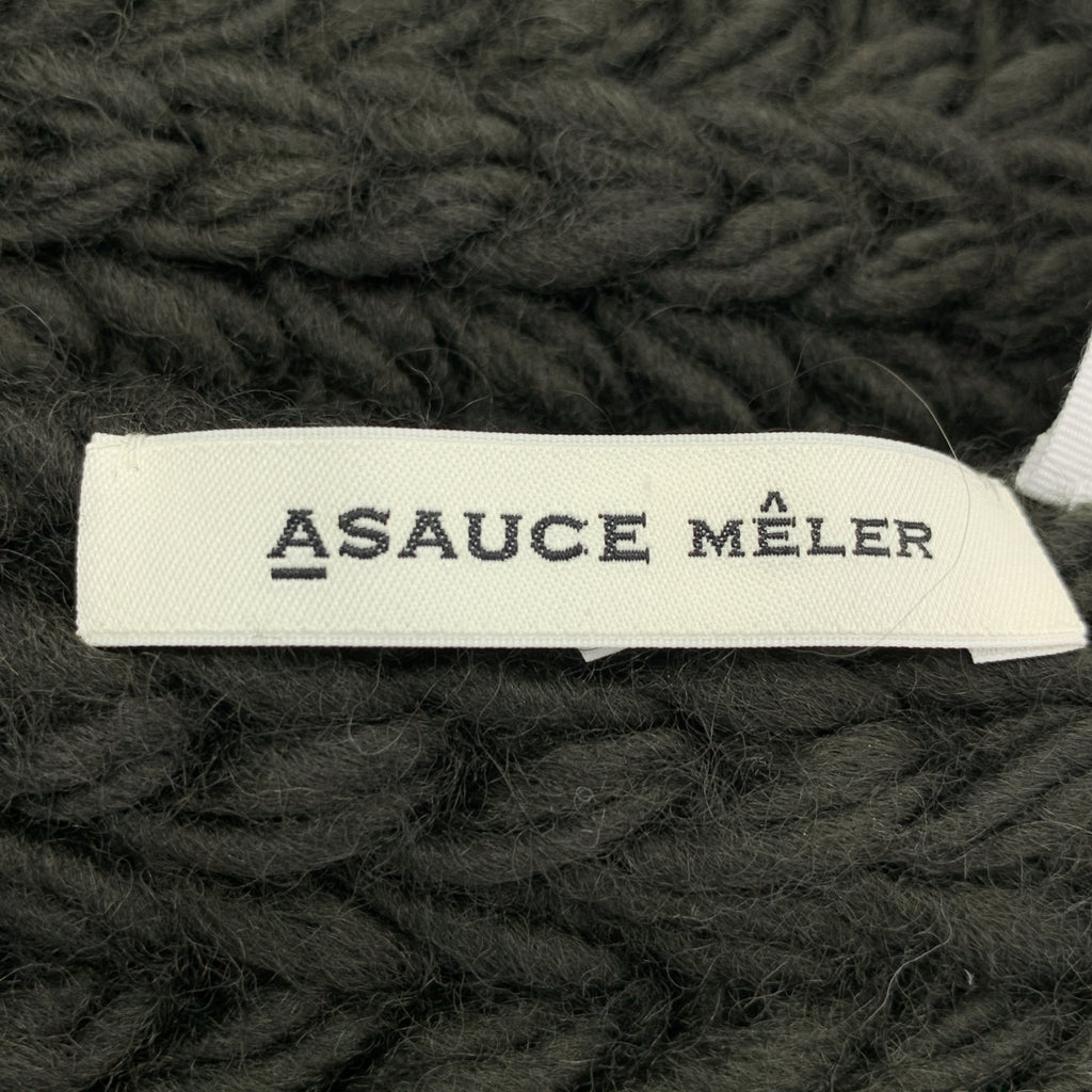 ASAUCE MELER / アソース メレ | スーパーローゲージ チャンキーニットストール マフラー ユニセックス |