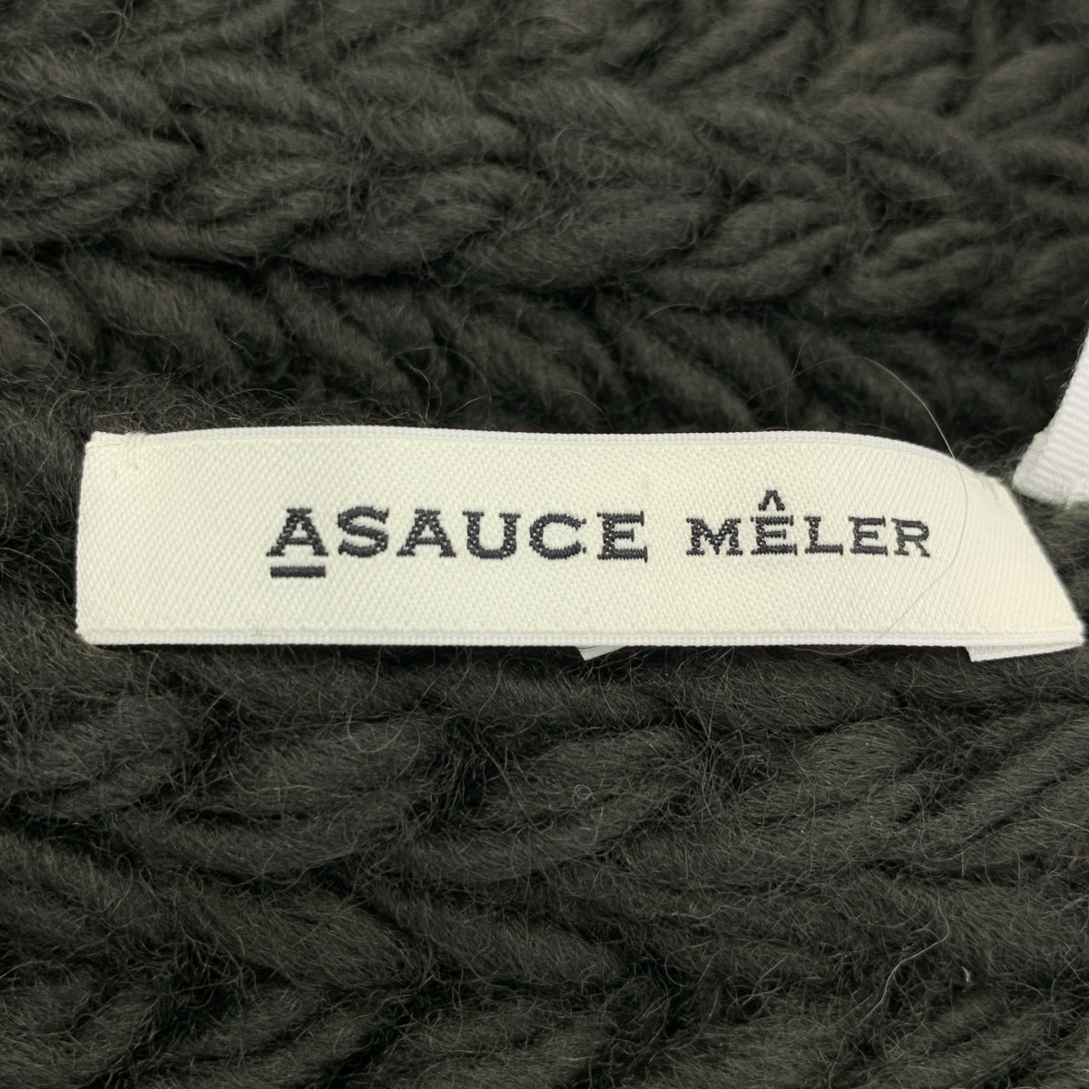 ASAUCE MELER / アソース メレ | スーパーローゲージ チャンキーニットストール マフラー ユニセックス |