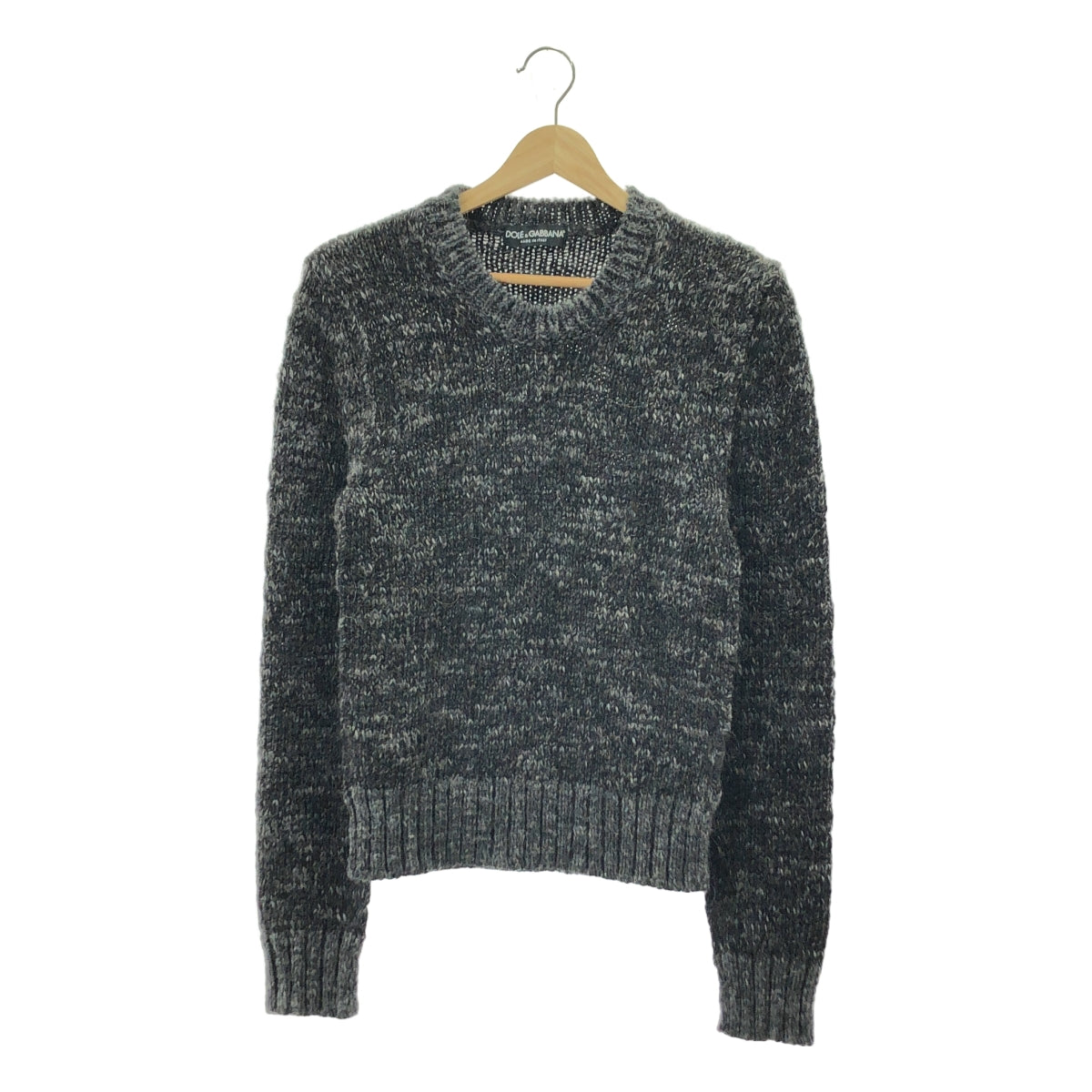 DOLCE &amp; GABBANA / 돌체 &amp; 가바나 돌가바 | 울 알파카 혼합 풀오버 니트 | 44 | 블랙 | 남성