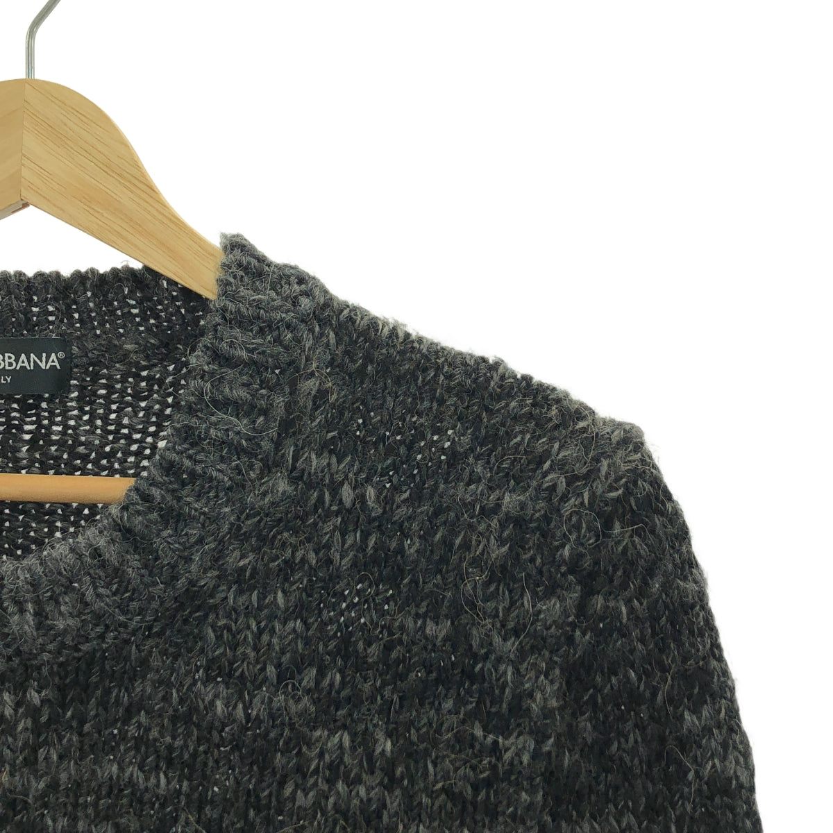 DOLCE &amp; GABBANA / 돌체 &amp; 가바나 돌가바 | 울 알파카 혼합 풀오버 니트 | 44 | 블랙 | 남성