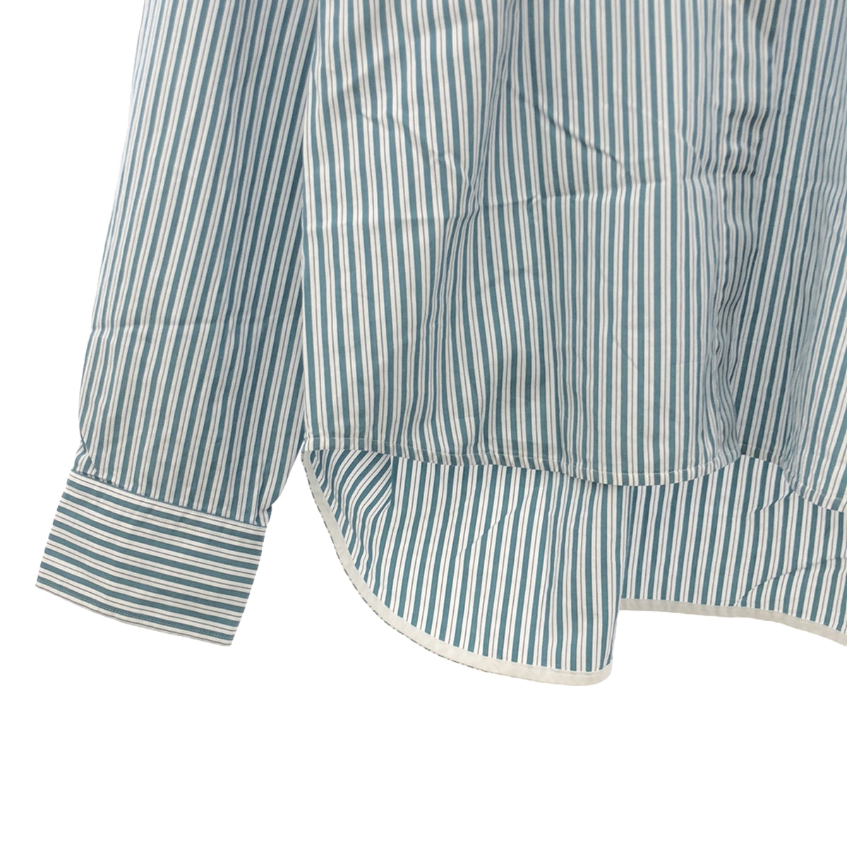 Drawer / Drawer | cotton striped short shirt | 38 | Green/White | Women's