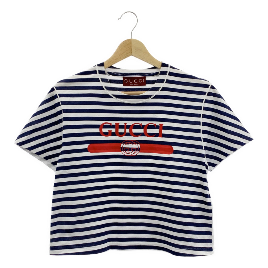 GUCCI / グッチ | インターロッキング ロゴ プリント Tシャツ カットソー | S | レディース
