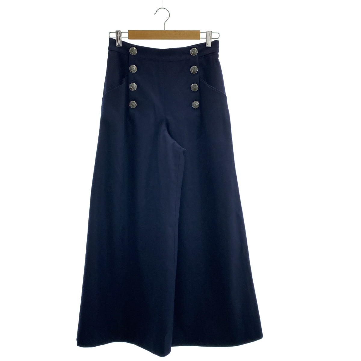 CHANEL / シャネル | マリン ウール ワイド パンツ | 36 | レディース