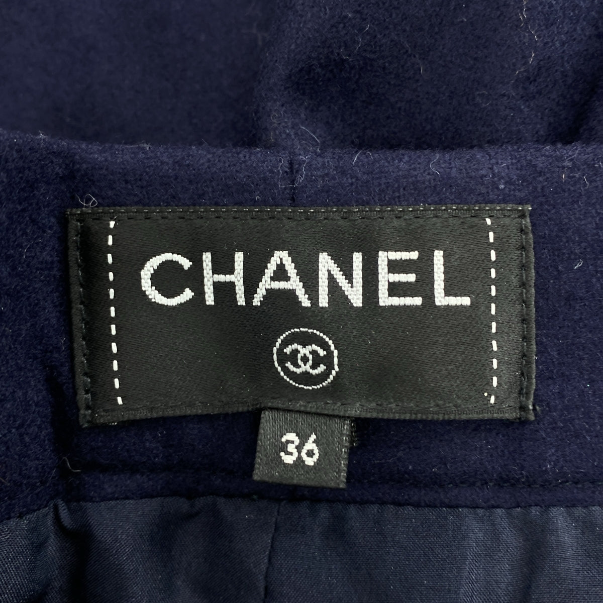 CHANEL / シャネル | マリン ウール ワイド パンツ | 36 | レディース