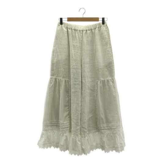mudoca / Mudoka | Linen lace volume pants | F | Women's