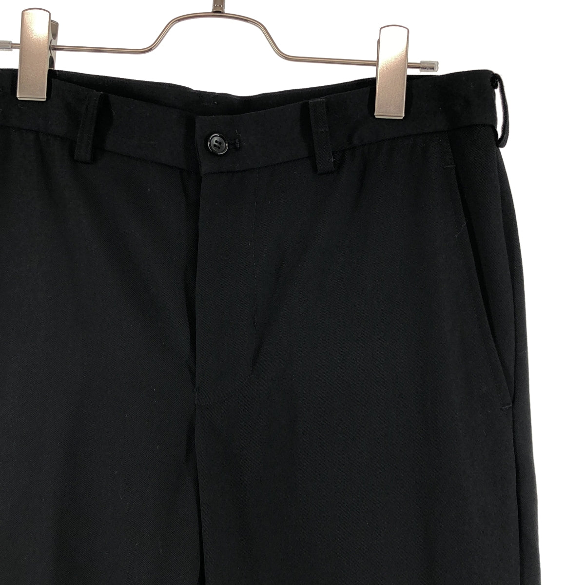 BLACK COMME des GARCONS / ブラックコムデギャルソン | 2023AW | カットアウト アジャスター スラックス パンツ | M | メンズ