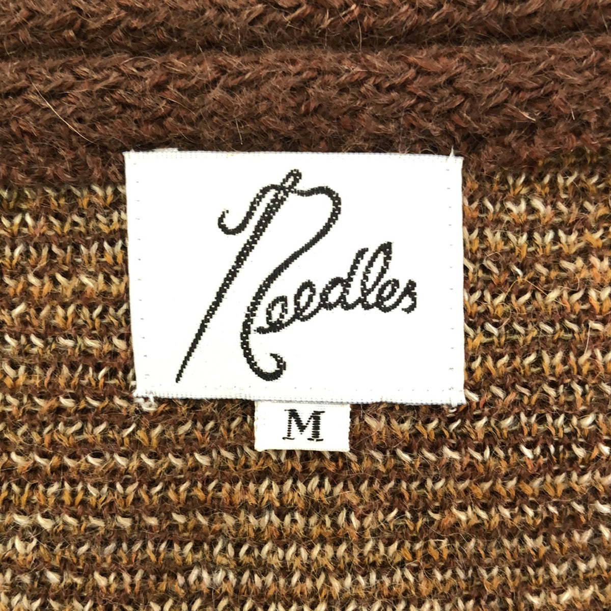 Needles | Mohair wool argyle knit cardigan | M | Men's